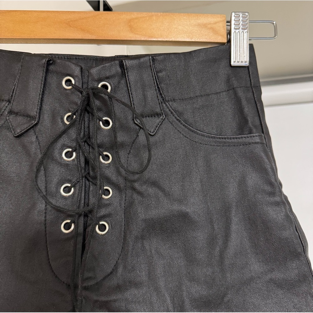 Pleather Shorts - Picture 2 of 3